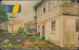 Grenada - GRE-6C - Street Scene Gouvyave - 1993 - 6CGRC - EC$ 40 - Granada