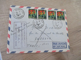 Lettre AOF Première Liaison Aérienne France Polynésie Par T.A.I. 1938 Partie De Bamako - Storia Postale