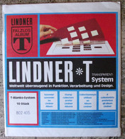 Lindner - Feuilles NEUTRES LINDNER-T REF. 802 405 P (4 Bandes) (paquet De 10) - Voor Bandjes