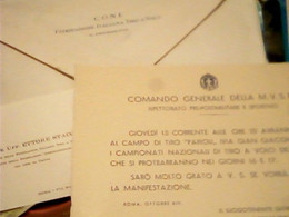 BUSTA LETTERA CONI EPOCA FASCISTA COMANDO MVSN GARE TIRO VOLO MILIZIA  AL PARIOLI ROMA 1935 IF9898 - Tiro (armas)