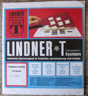 Lindner - Feuilles NEUTRES LINDNER-T REF. 802 404 P (4 Bandes) (paquet De 10) - Für Klemmbinder