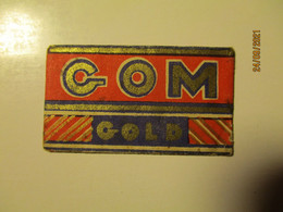 VINTAGE RAZOR BLADE WRAPPER GOM GOLD , 0 - Lames De Rasoir