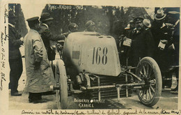 Bordeaux * Carte Photo 1903 * Course Automobile PARIS MADRID * Pilote GABRIEL Et Voiture De Course De Marque MORS - Bordeaux