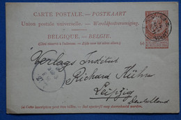 AB10 BELGIQUE   BELLE  CARTE  1911    POUR LEIPZIG GERMANY   ++ AFFRANCH.INTERESSANT - Altri & Non Classificati