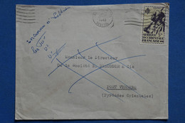 AB10 AOF SENEGAL    BELLE  LETTRE   1948   DAKAR   POUR PORT VENDRE FRANCE + INCONNU + AFFRANCH.INTERESSANT - Briefe U. Dokumente