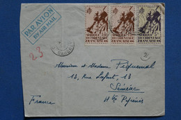AB10 AOF DAHOMEY   BELLE  LETTRE   1948   COTONOU    POUR SENEAC FRANCE +AEROPHILATELIE + AFFRANCH.INTERESSANT - Lettres & Documents
