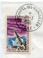 T. A. A. F. N°23 PREMIER TIR DE FUSEE SONDE OBL. ARCHIPEL-DES-KERGUELEN 31-3-1969 - Used Stamps