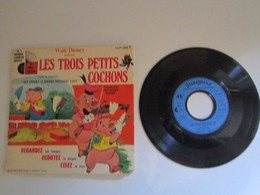 1968 Vinyle 45 Tours Jacques Duby – Les Trois Petits Cochons - Kinderlieder