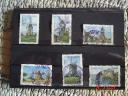 FRANCE   ANNEE 2010  OBLITERES  N° YVERT  4485 A 4490 SERIE COMPLETE 6 VALEURS         LES MOULINS - Used Stamps