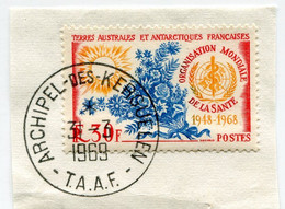 T. A. A. F. N°26 20e ANNIVERSAIRE DE L'ORGANISATION MONDIALE DE LA SANTE OBL. ARCHIPEL-DES-KERGUELEN 31-3-1969 - Used Stamps