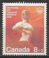 Canada 1975. Scott #B7 (MNH) Fencing - Ungebraucht