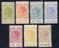 South Australia 1902-04 Thin Postage Set Of 7 Values To 1s (one Of Each Value) Mounted Mint SG 268-75 - Neufs