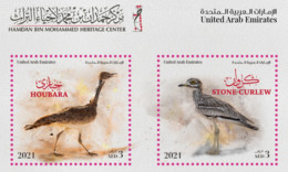 UAE / United Arab Emirates 2021 - Birds - MNH - Houbara & Stone-Curlew - United Arab Emirates (General)