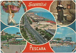 AA1743 Souvenir Di Pescara - Panorama Vedute Multipla / Viaggiata 1976 - Pescara