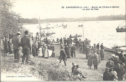 CPA Carquefou Bords De L'Erdre à Gâchet Un Jour De Fête - Carquefou