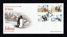 FALKLAND ISLANDS 2004 Wildlife Conservation: First Day Cover CANCELLED - Falkland