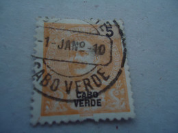 CAPE  VERDE  USED  STAMPS  POSTMARK  1910 - Cap Vert