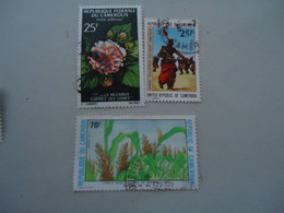 CAMEROON  USED   STAMPS  PLANTS   FLOWERS - Cap Vert