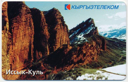 KYRGYZSTAN KYRGYZ TELECOM 100 U. CHIP TELECARTE ISSYK-KUL LAKE VERY GOOD - Kirghizistan