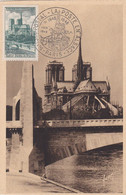 France Carte Maximum Paris 1948 776 Cathédrale Notre Dame - 1940-49