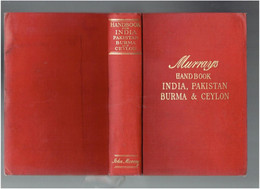 MURRAY S HANDBOOK INDIA PAKISTAN BURMA AND CEYLON 1959 GUIDE DE VOYAGE INDE PAKISTAN BIRMANIE CEYLAN - Asien