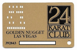Golden Nugget Casino, Las Vegas, Older Used Slot Or Player's Card,  # Goldennugget-1 - Casinokarten