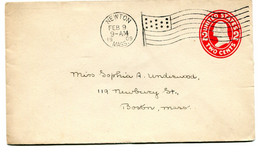 1909 2 Cent Cover From Newton To Boston -  see Scan For Details Of Stamp (s) And Cancellation - 1901-20