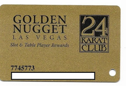 Golden Nugget Casino, Las Vegas, Older Used Slot Or Player's Card,  # Goldennugget-5 - Casinokarten