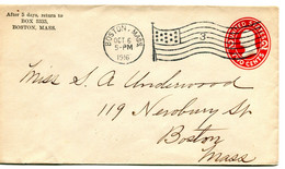 1916 2 Cent Local Cover From Boston -  see Scan For Details Of Stamp (s) And Cancellation - 1901-20