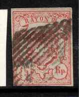 SWITZERLAND 1850 15rp SG 24 U #BLQ1 - 1843-1852 Federale & Kantonnale Postzegels