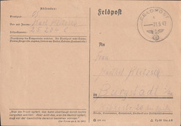 German Feldpost WW2: From Orel - Panzergrenadier-Regiment 52 (7. Kompanie/II) FP 25204C Posted - Militaria
