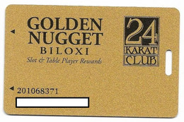 Golden Nugget Casino, Biloxi, MS, U.S.A., Older Used Slot Or Player's Card, # Goldennugget-11 - Casinokarten