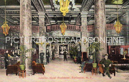 INTERIOR HOTEL ROCHESTER OLD COLOUR POSTCARD ROCHESTER NEW YORK USA AMERICA - Rochester