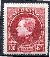 BELGIQUE - 1929-32 - N° 292 - 100 F. Carmin Clair - (Albert 1er) - 1929-1941 Big Montenez