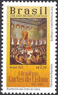 BRAZIL 2021 - 200 YEARS OF INDEPENDENCE SERIES -  BICENTENNIAL OF LISBON COURTS - MINT - Unused Stamps