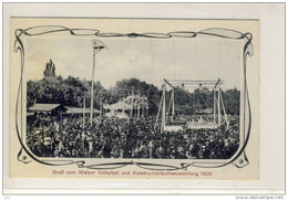 Gruß Vom WELSER Volksfest Und Kaiser-Jubiläumsaustellung 1908 - Wels