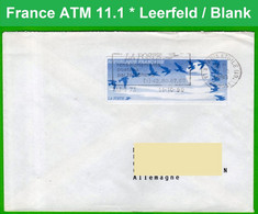 Frankreich France ATM 11.1 / Blank On Letter 11.10.1990 / Diva Distributeurs Automatenmarken Etiquetas Automatic Stamps - 1990 Type « Oiseaux De Jubert »