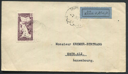 GRAND LIBAN - N° 197 + PA 98 / LETTRE AVION DE TRIPOLI-MARINE LE 7/11/1946 POUR LE LUXEMBOURG - TB - Covers & Documents