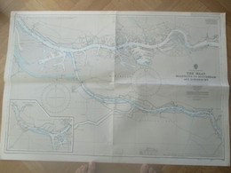 The Maas - Maassluis To Rotterdam And Dordrecht - Carte Marine - Seekarten