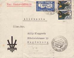 BRAZIL - AIR MAIL 1934 VIA CONDOR-ZEPPELIN To MAGDEBURG/GERMANY / GR95 - Luchtpost