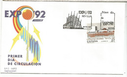 ESPAÑA SPAIN FDC EXPO 92 SEVILLA - 1992 – Séville (Espagne)