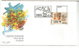 ESPAÑA SPAIN FDC DISEÑO INFANTIL EXPO 92 SEVILLA - 1992 – Séville (Espagne)