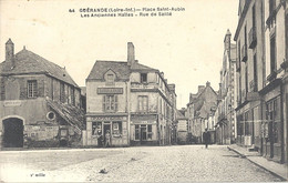 CPA Guerande Place Saint-Aubin Les Anciennes Halles Rue De Saillé - Guérande