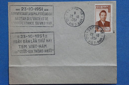 AB11 VIETNAM   BELLE LETTRE  1951  SAIGON EMISSION DE TP  ++  AFFRANCH. PLAISANT - Viêt-Nam