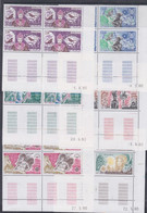 Monaco N° 1235 / 40 XX Contes D'Andersen, Les 6 Valeurs En Bloc De 4 Coin Daté De 1980 ; Sans Charnière, TB - Unused Stamps