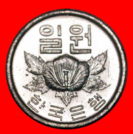 * FLOWER (1968-1982): SOUTH KOREA ★ 1 WON 1969 MINT LUSTRE! LOW START ★ NO RESERVE! - Corée Du Sud
