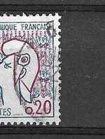 1961 N° 1282 TYPE II MARIANNE DE COCTEAU 0.20 Oblitérée - Gebruikt