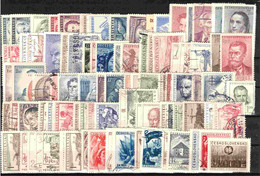 Tchécoslovaquie 1949-1953 Lot Avec Timbres Obliteré - Collezioni & Lotti