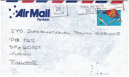 Australia 1992 Sports $1.20 Hang-gliding On Air Mail Letter To Finland - Cartas & Documentos