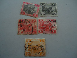 MALAY   USED   STAMPS TIGER POSTMARK - Malayan Postal Union